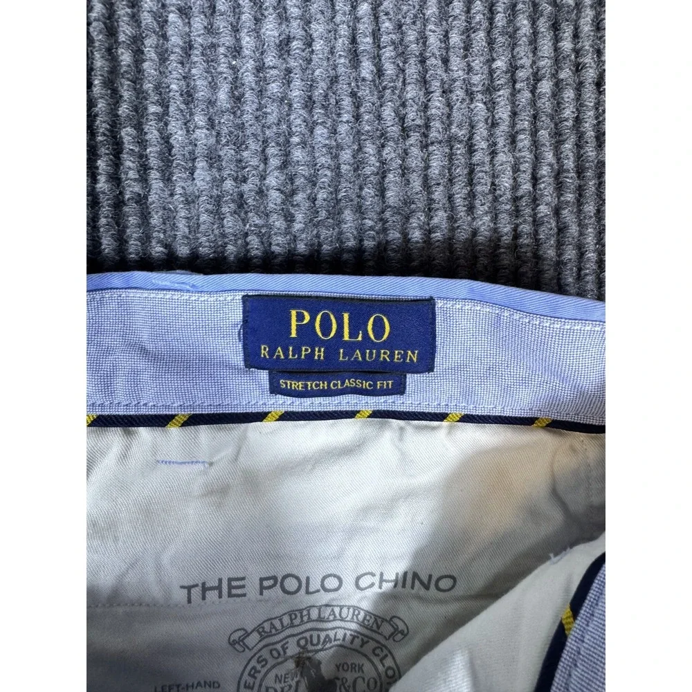 Polo Ralph Lauren Chino Shorts Size 44B 44 Big Classic Fit Stretch Flat Front